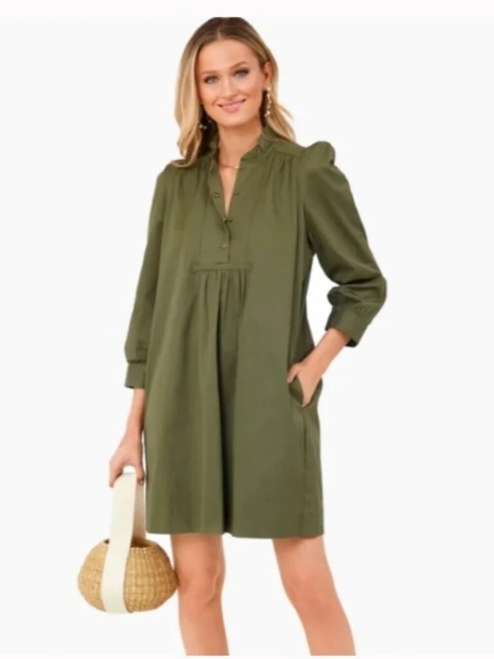 Tuckernuck Pomander Place Claiborne Mini Dress in Green - Size XS